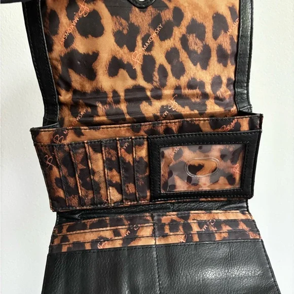 Black Leather Wallet by B. Makowsky - Picture 3 of 3